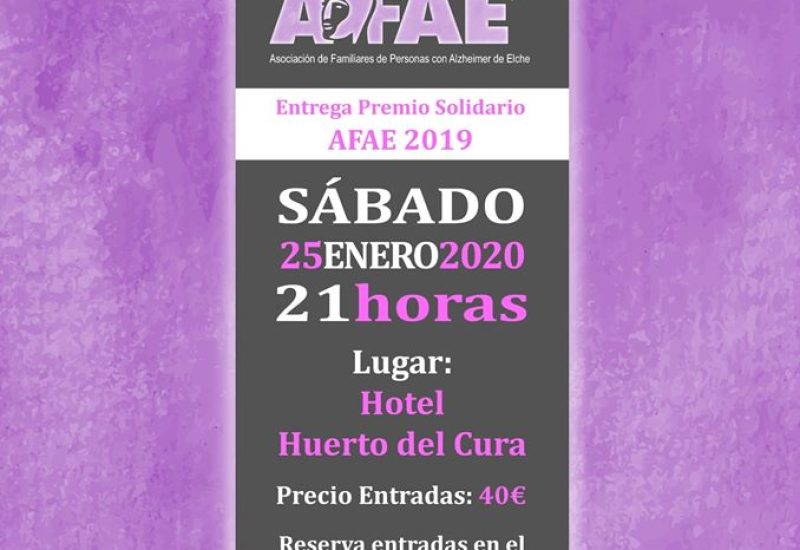 Cena Solidaria 20 Aniversario AFAE