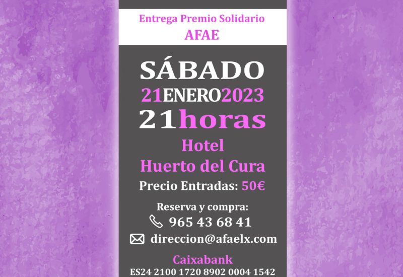 Cena Solidaria AFAE 2023