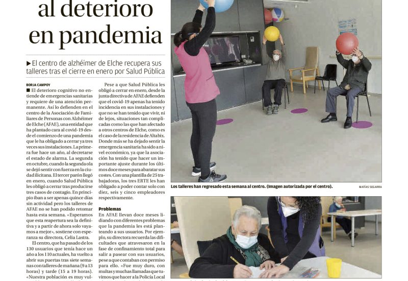 Plantar cara al deterioro en pandemia.